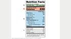 Sample Nutrition Facts label